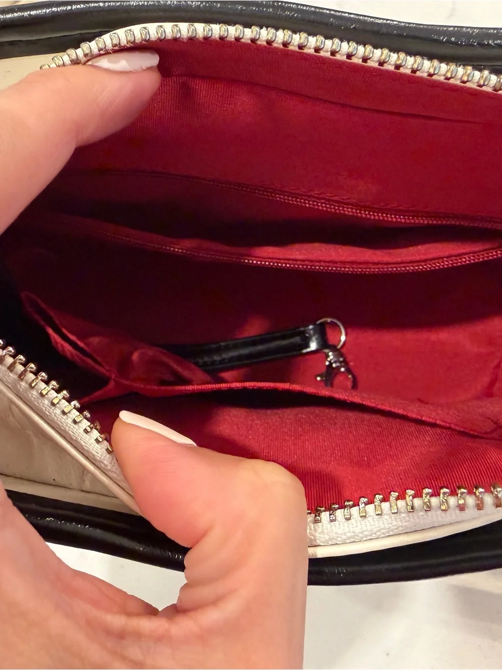 Chanel Gabrielle Crossbody/Shoulder Bag in White and Black